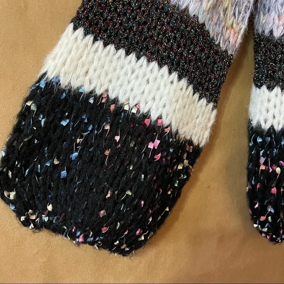 Heartloom Evereve Mariah Pullover Textured Stripe Oversized Knit Sweater Size S - Picture 7 of 12